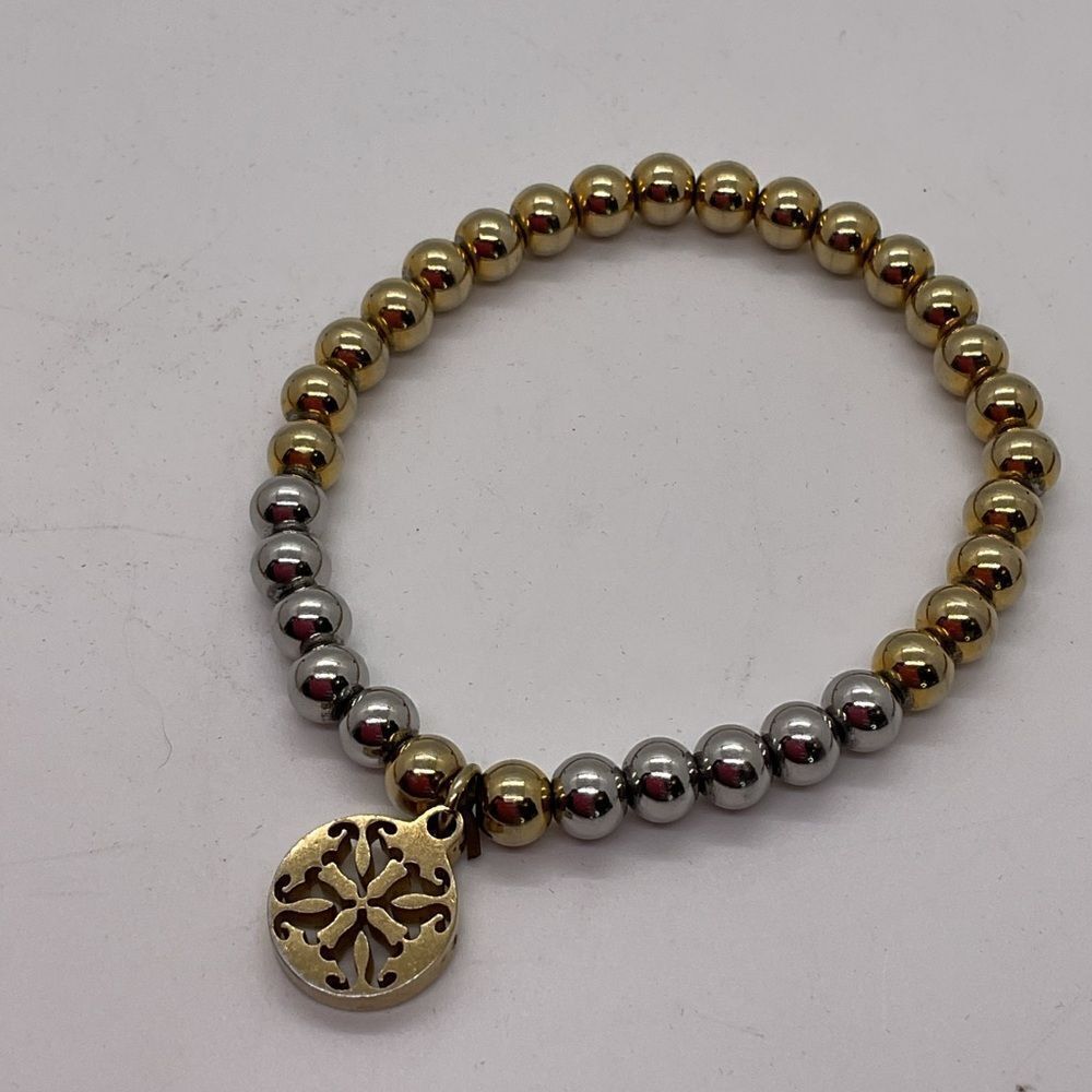 Rustic Cuff Stretch Beaded Bracelets Set - image 3